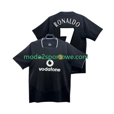 Koszulka Manchester United RONALDO 7 2004 Retro Wyjazdowe Stroje Piłkarskie 2002 Krótki Rękaw